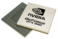Picture of a GPU chip.